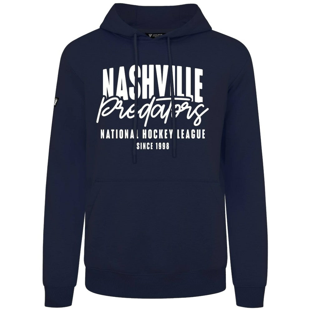 Nashville Predators Levelwear Podium Response Pullover Hoodie - Navy - NHL 203092500
