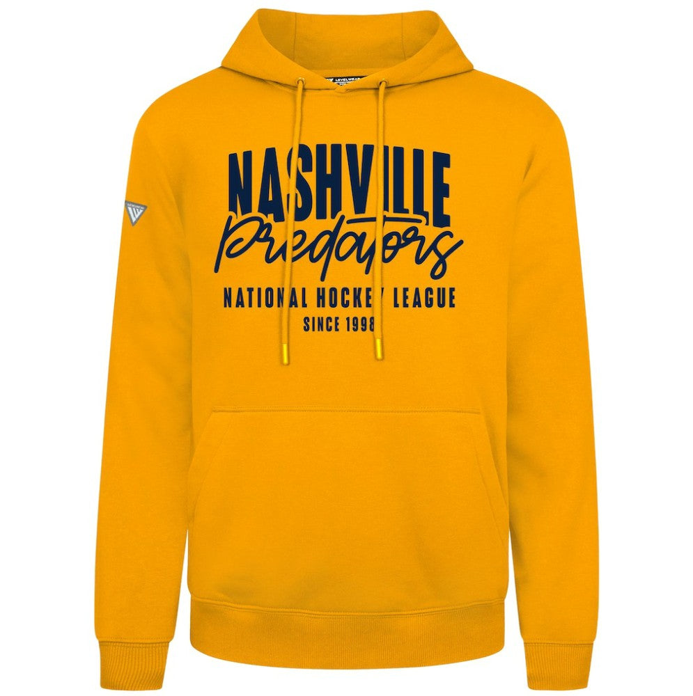 Nashville Predators Levelwear Podium Response Pullover Hoodie - Gold - NHL 203092502
