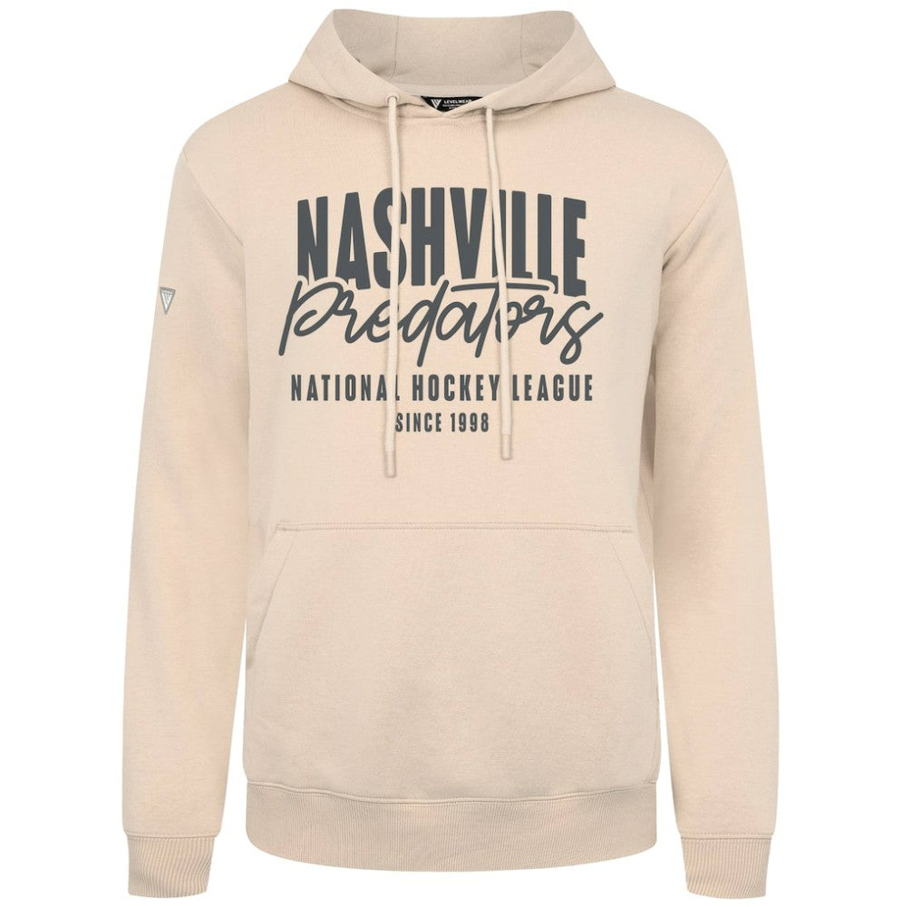Nashville Predators Levelwear Podium Response Pullover Hoodie - Khaki - NHL 203092503