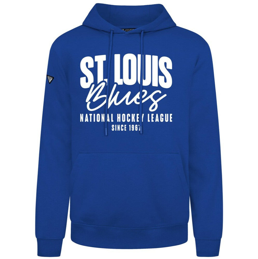St. Louis Blues Levelwear Podium Response Pullover Hoodie - Royal - NHL 203092508