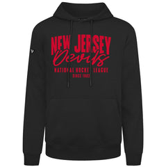 New Jersey Devils Levelwear Podium Response Pullover Hoodie - Black - NHL 203092509