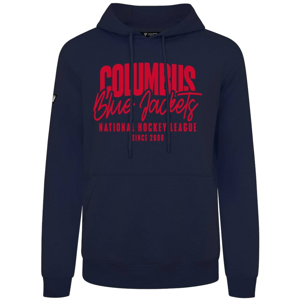 Columbus Blue Jackets Levelwear Podium Response Pullover Hoodie - Navy - NHL 203092514