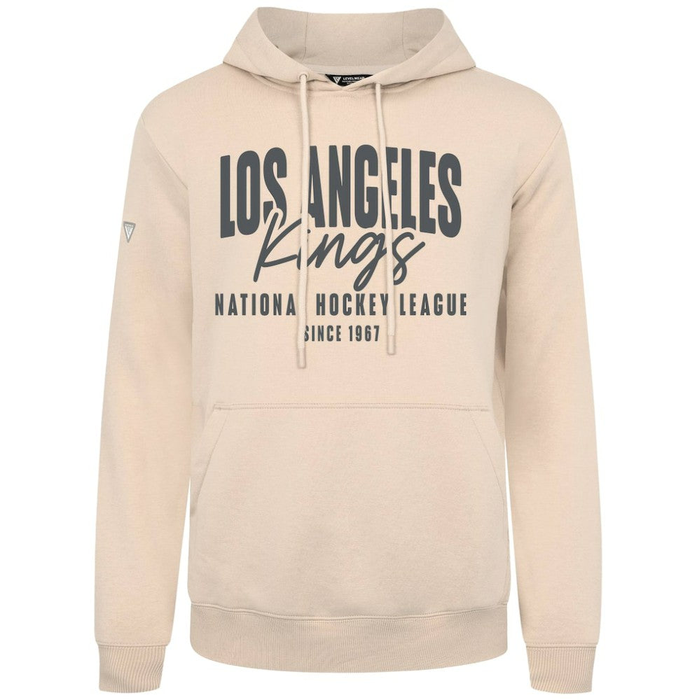 Los Angeles Kings Levelwear Podium Response Pullover Hoodie - Khaki - NHL 203092519