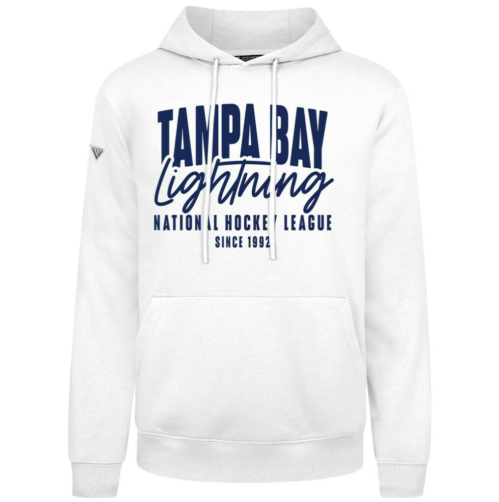 Tampa Bay Lightning Levelwear Podium Response Pullover Hoodie - White - NHL 203092520