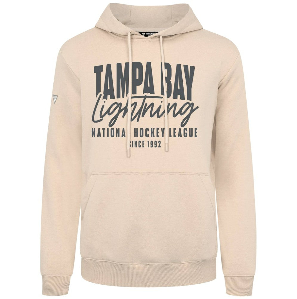 Tampa Bay Lightning Levelwear Podium Response Pullover Hoodie - Khaki - NHL 203092523