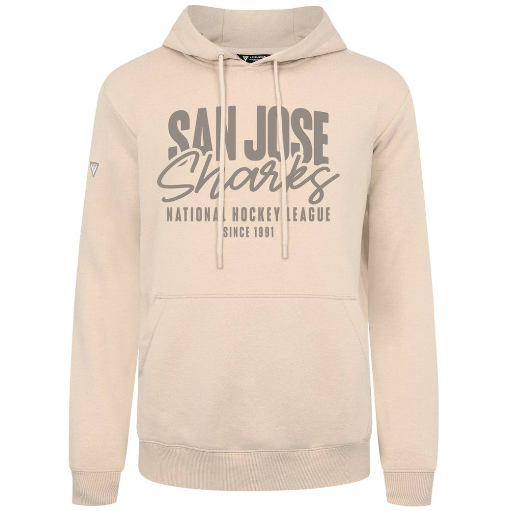 San Jose Sharks Levelwear Podium Response Pullover Hoodie - Khaki - NHL 203092527