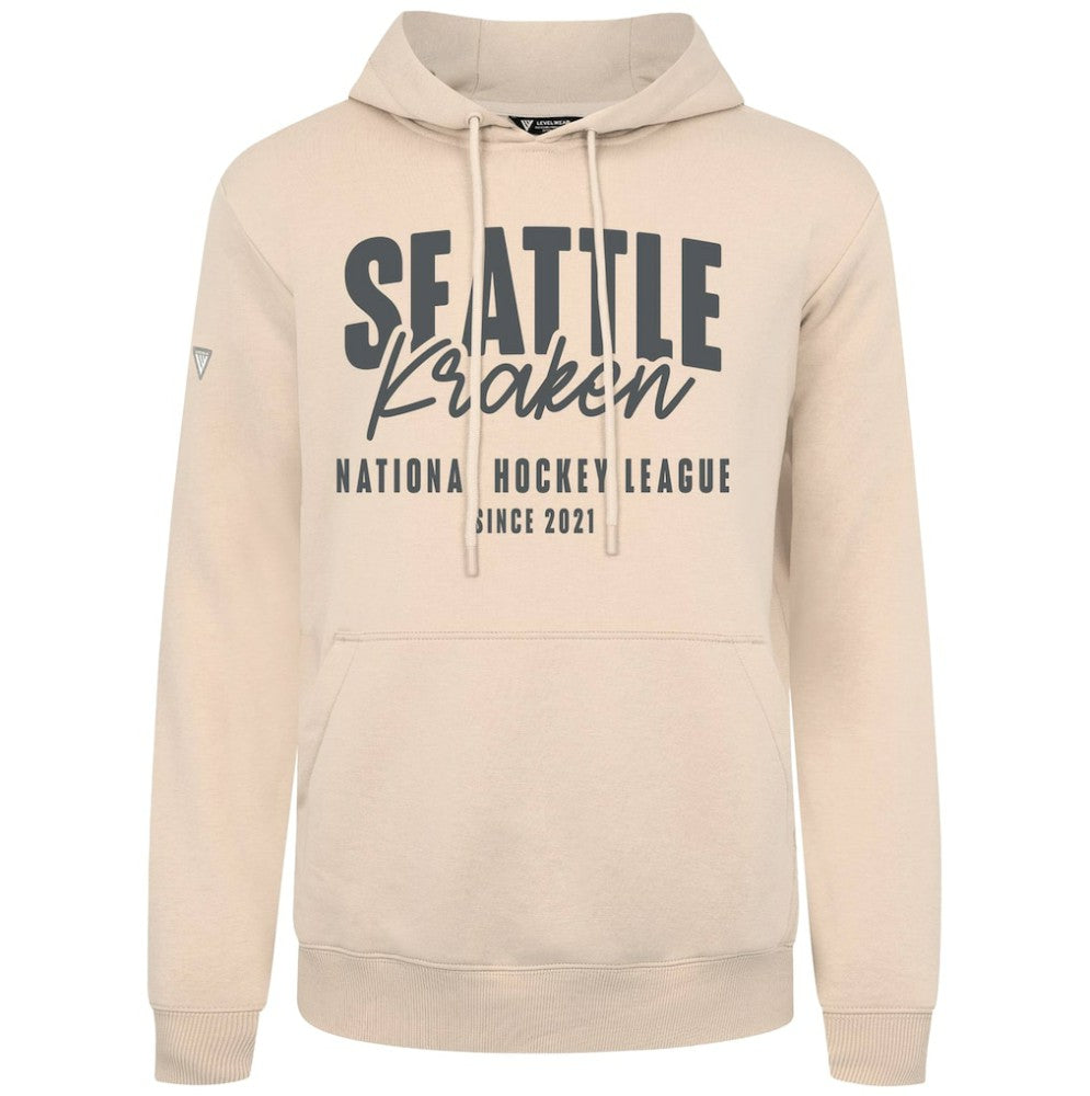 Seattle Kraken Levelwear Podium Response Pullover Hoodie - Khaki - NHL 203092531