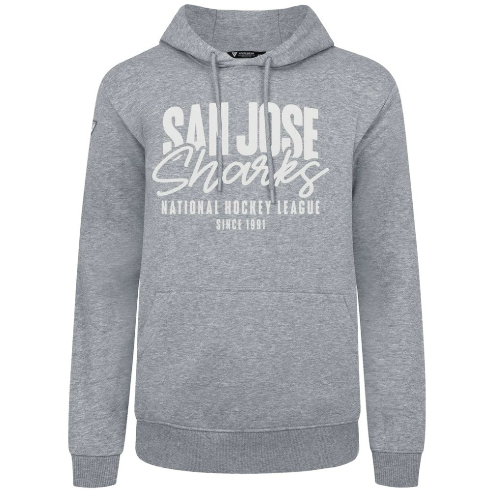 San Jose Sharks Levelwear Podium Response Pullover Hoodie - Gray - NHL 203092532