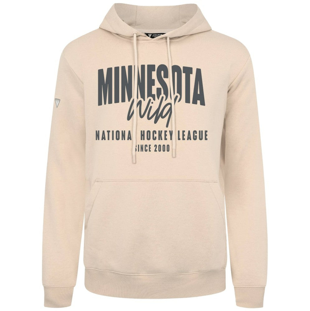 Minnesota Wild Levelwear Podium Response Pullover Hoodie - Khaki - NHL 203092534
