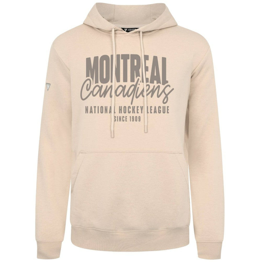 Montreal Canadiens Levelwear Podium Response Pullover Hoodie - Khaki - NHL 203092544