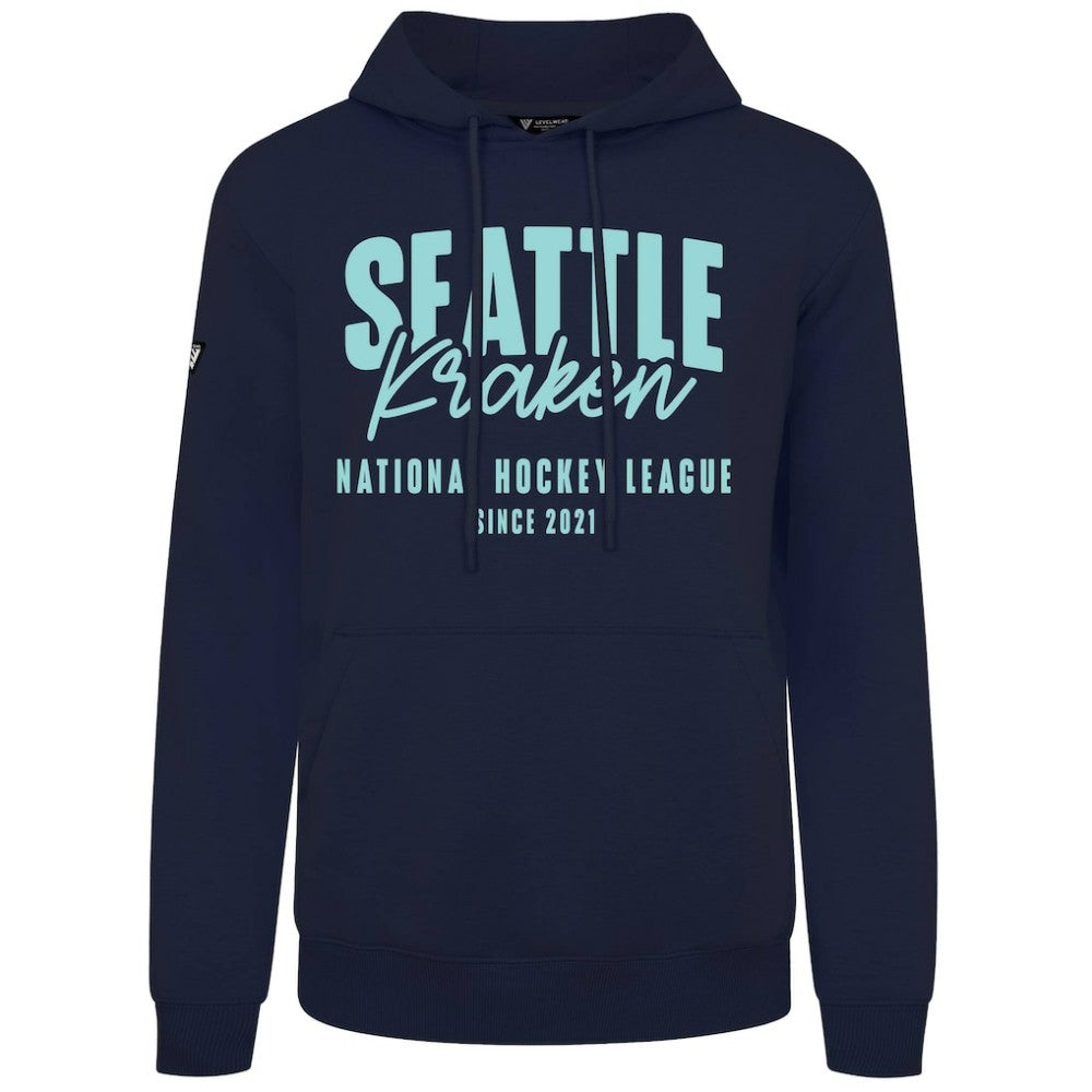 Seattle Kraken Levelwear Podium Response Pullover Hoodie - Deep Sea Blue - NHL 203092545
