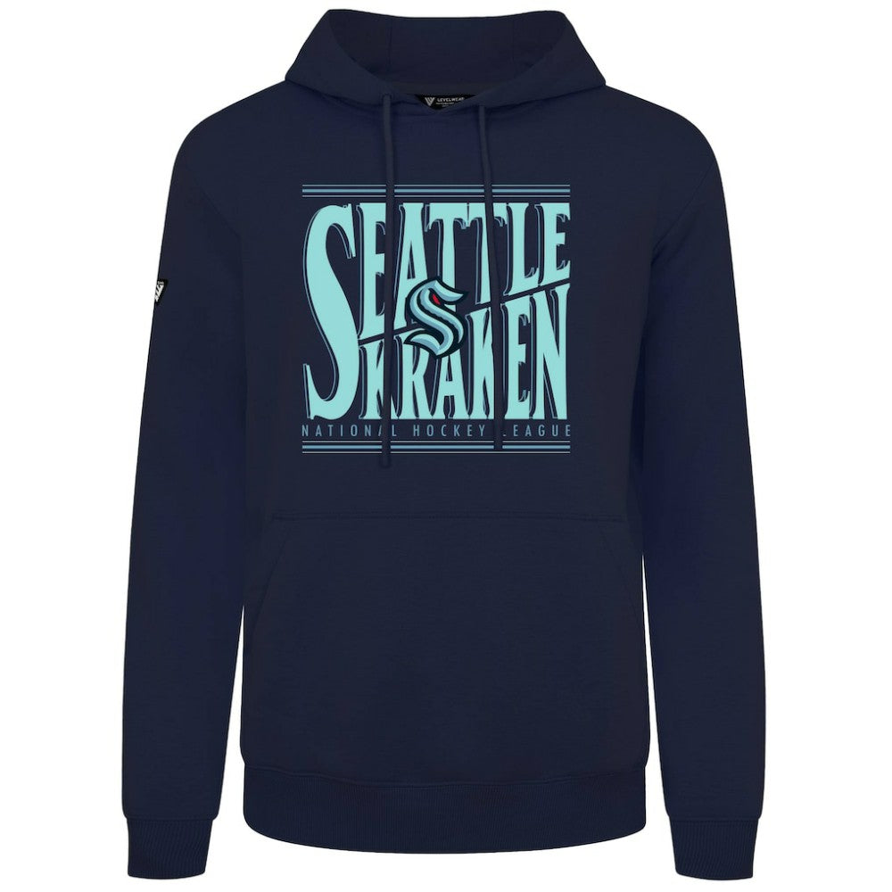 Seattle Kraken Levelwear Podium Powerhouse Pullover Hoodie - Deep Sea Blue - NHL 203092548