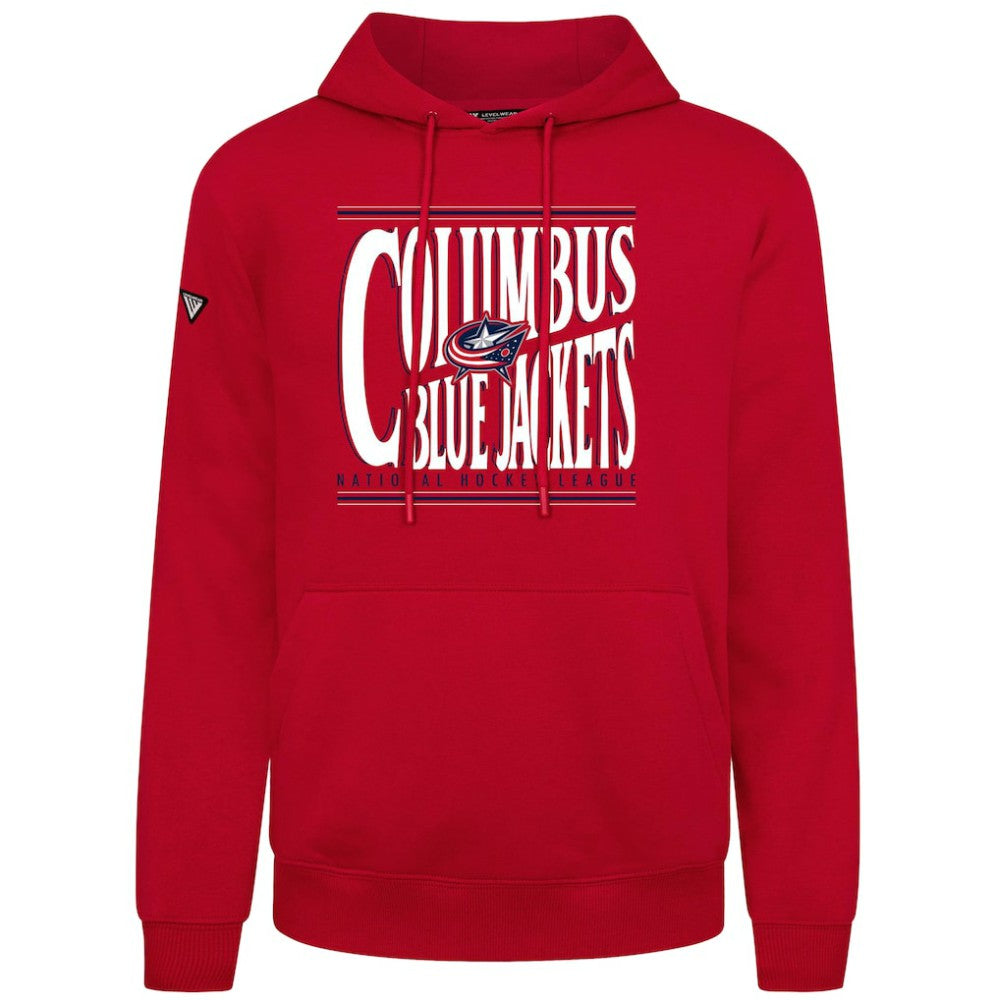 Columbus Blue Jackets Levelwear Podium Powerhouse Pullover Hoodie - Red - NHL 203092555