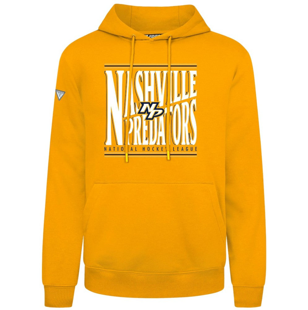 Nashville Predators Levelwear Podium Powerhouse Pullover Hoodie - Gold - NHL 203092557