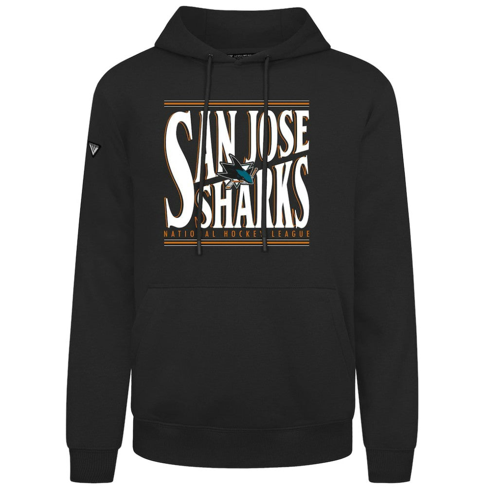 San Jose Sharks Levelwear Podium Powerhouse Pullover Hoodie - Black - NHL 203092574