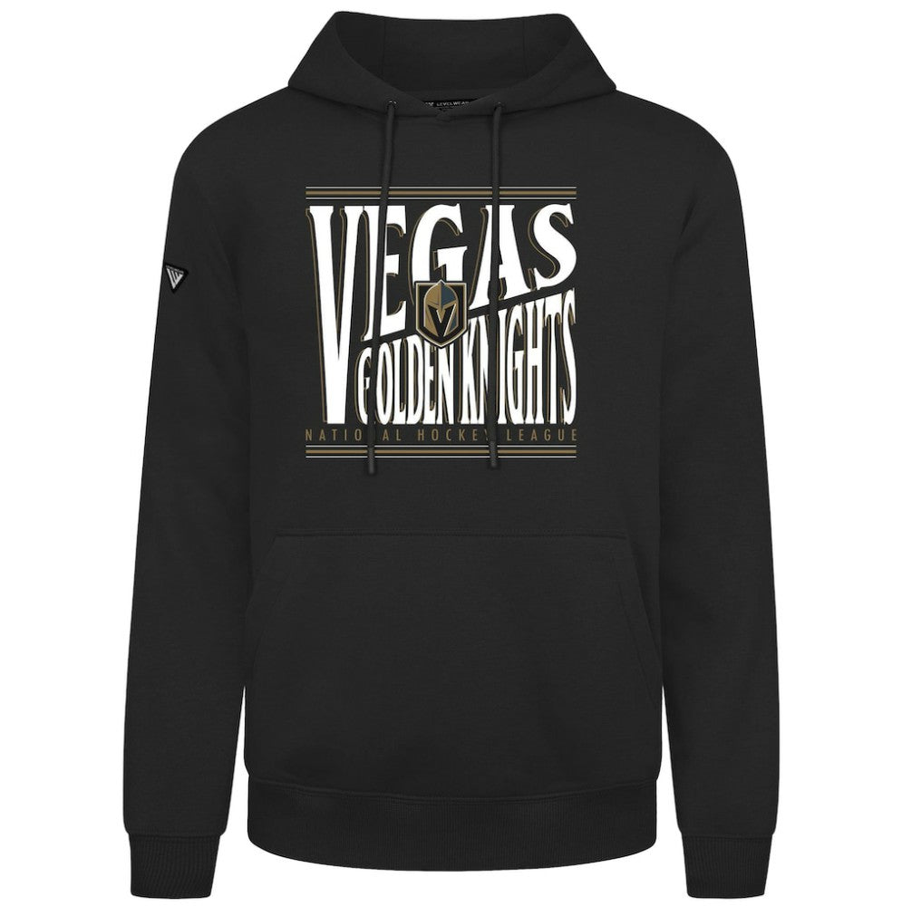 Vegas Golden Knights Levelwear Podium Powerhouse Pullover Hoodie - Black - NHL 203092576