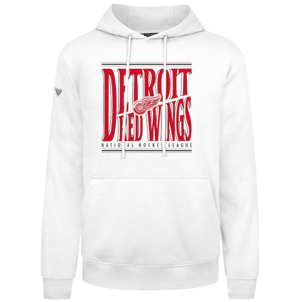 Detroit Red Wings Levelwear Podium Powerhouse Pullover Hoodie - White - NHL 203092579