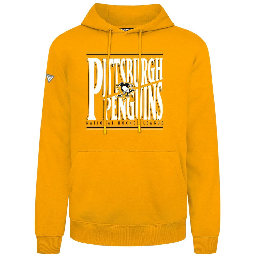 Pittsburgh Penguins Levelwear Podium Powerhouse Pullover Hoodie - Gold - NHL 203092588