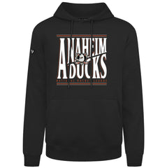 Anaheim Ducks Levelwear Podium Powerhouse Pullover Hoodie - Black - NHL 203092589