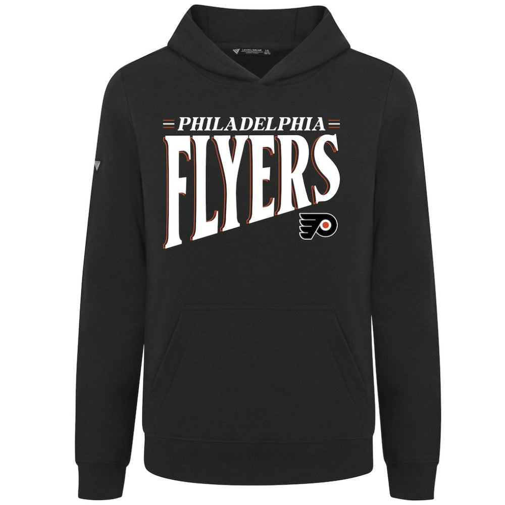 Philadelphia Flyers Levelwear Youth Jr Podium Tally Pullover Hoodie - Black - NHL 203092602