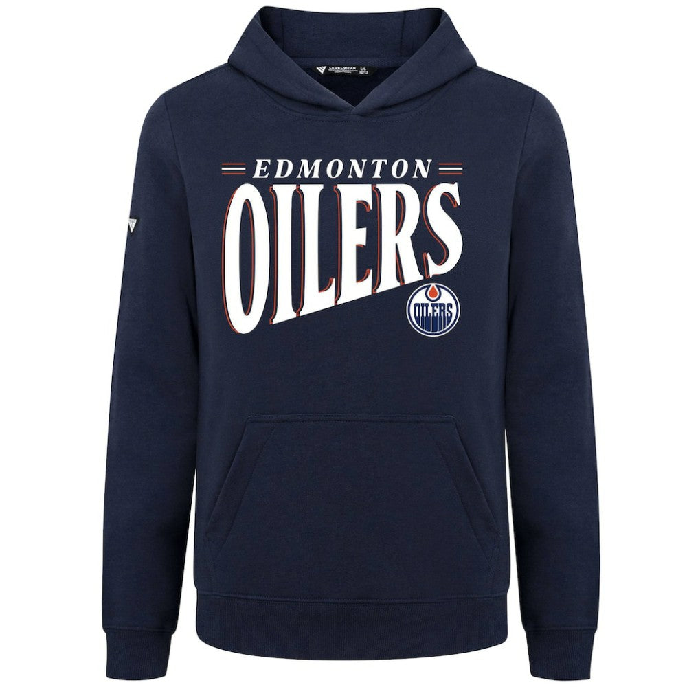 Edmonton Oilers Levelwear Youth Jr Podium Tally Pullover Hoodie - Navy - NHL 203092617