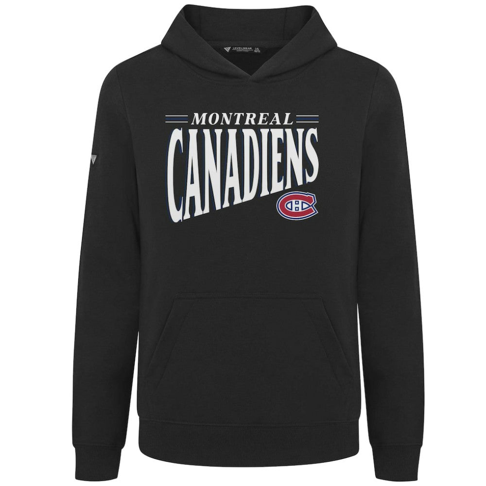 Montreal Canadiens Levelwear Youth Jr Podium Tally Pullover Hoodie - Black - NHL 203092624