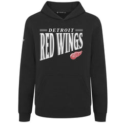 Detroit Red Wings Levelwear Youth Jr Podium Tally Pullover Hoodie - Black - NHL 203092626