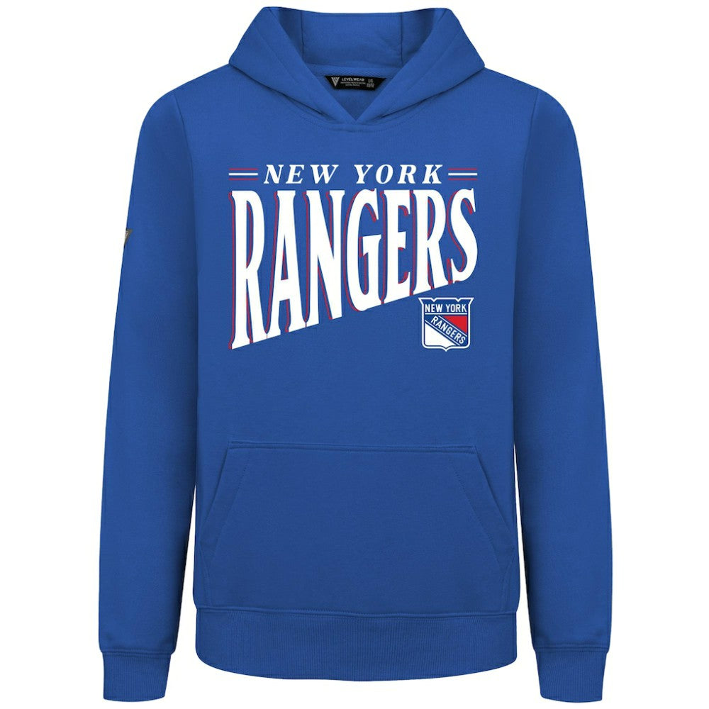 New York Rangers Levelwear Youth Jr Podium Tally Pullover Hoodie - Royal - NHL 203092628