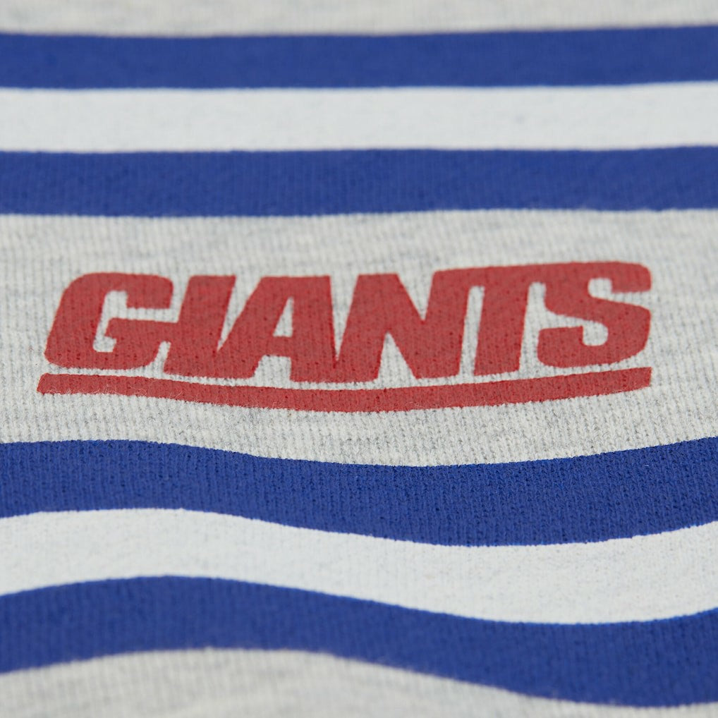 Mitchell & Ness New York Giants All Over Print Vintage Fleece Crewneck Sweatshirt Heather Gray