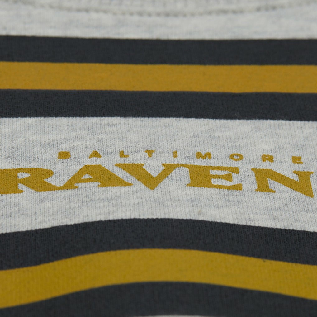 Mitchell & Ness Baltimore Ravens All Over Print Vintage Fleece Crewneck Sweatshirt Heather Gray