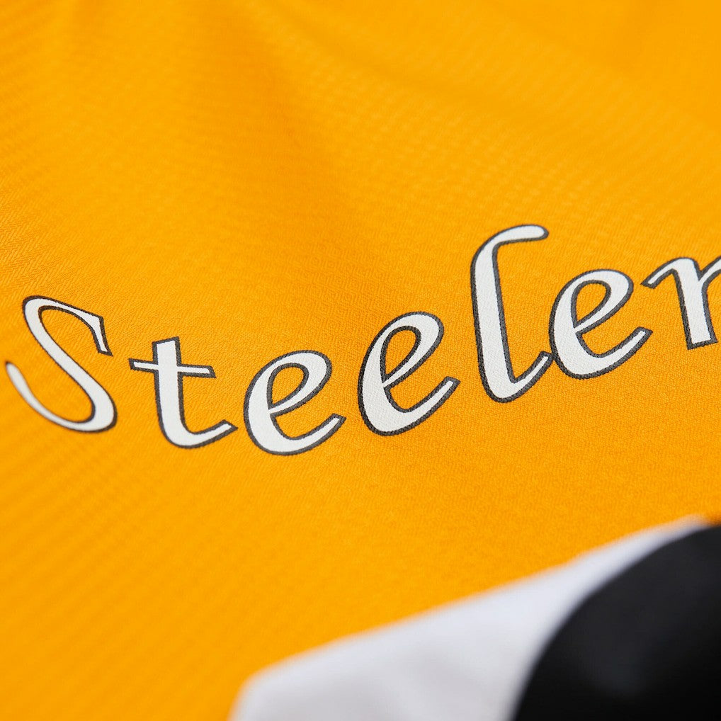 Mitchell & Ness Pittsburgh Steelers Tie Breaker Vintage Logo Lightweight Anorak Half-Zip Windbreaker Gold/Black