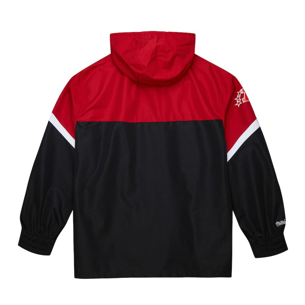 Mitchell & Ness Kansas City Chiefs Tie Breaker Vintage Logo Lightweight Anorak Half-Zip Windbreaker Red/Black