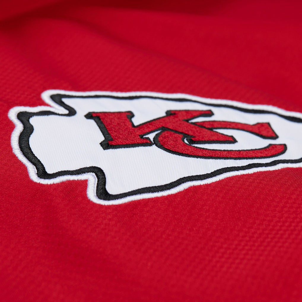 Mitchell & Ness Kansas City Chiefs Tie Breaker Vintage Logo Lightweight Anorak Half-Zip Windbreaker Red/Black