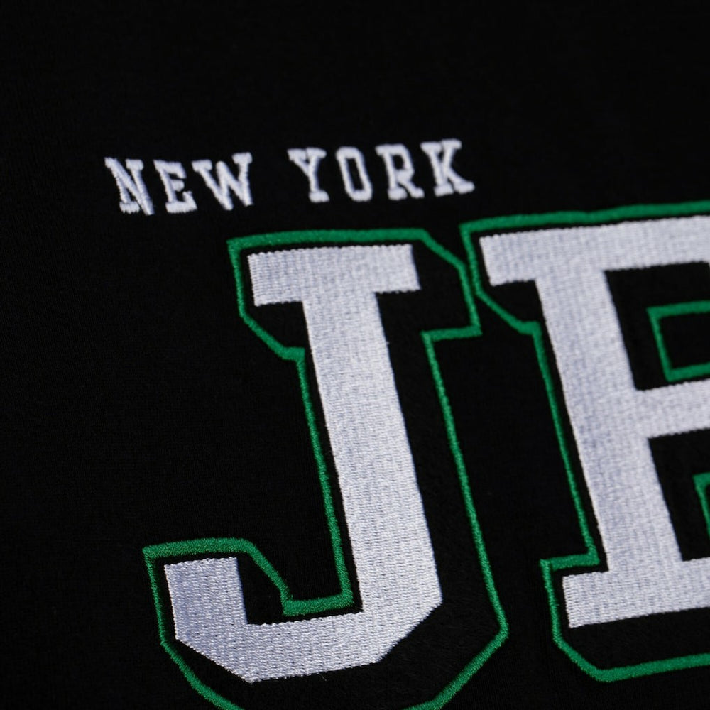 Mitchell & Ness New York Jets Training Camp Vintage Logos Long Sleeve T-Shirt Black