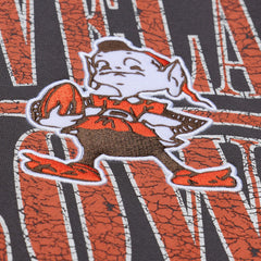 Mitchell & Ness Cleveland Browns Downtown Crew Vintage Logo Sweatshirt Black