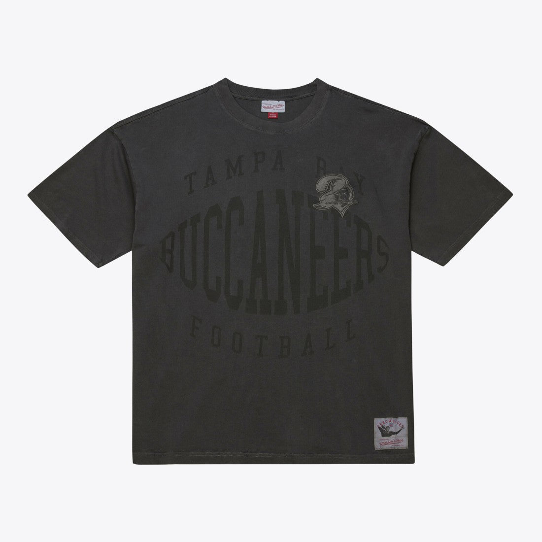Mitchell & Ness Tampa Bay Buccaneers Downtown Collection Premium Vintage Logo T-Shirt Black