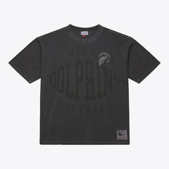 Mitchell & Ness Miami Dolphins Downtown Collection Premium Vintage Logo T-Shirt Black