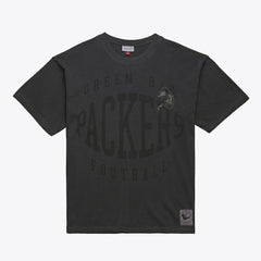 Mitchell & Ness Green Bay Packers Downtown Collection Premium Vintage Logo T-Shirt Black