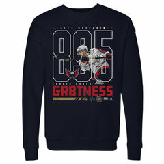 Alexander Ovechkin Washington Capitals 500 Level Outline Pullover Sweatshirt - Navy - NHL 203092826