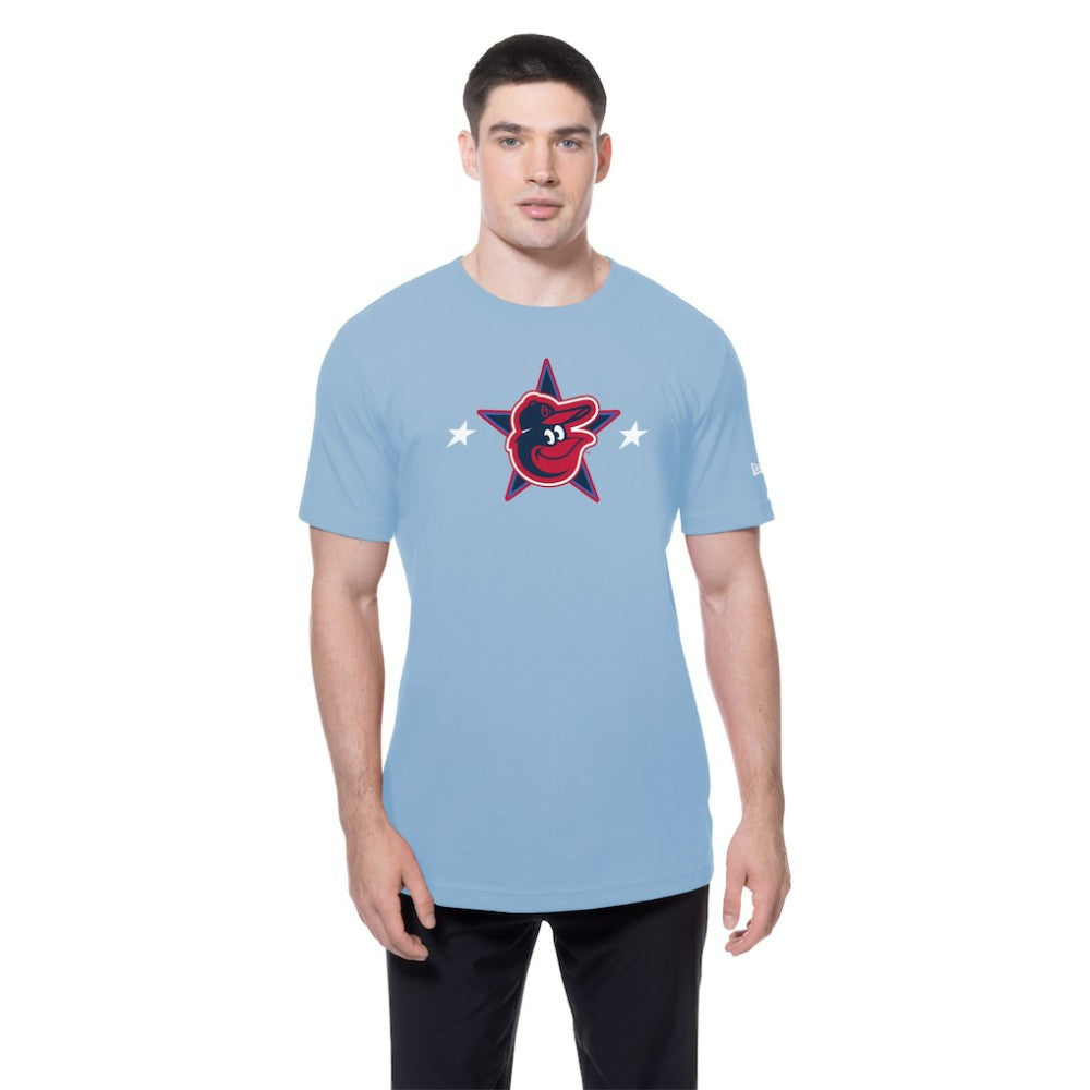 Baltimore Orioles New Era 2025 MLB All-Star Game Workout T-Shirt - Light Blue - New Era Online