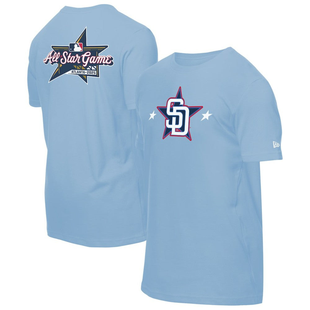 San Diego Padres New Era 2025 MLB All-Star Game Workout T-Shirt - Light Blue - New Era on Sale