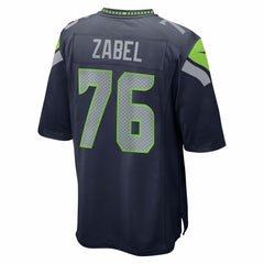 Nike Grey Zabel Seattle Seahawks 2025 NFL Draft First Round Pick Game Jersey College Navy