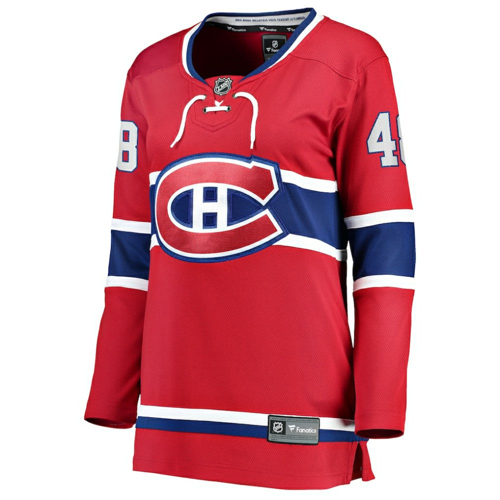 Lane Hutson Montreal Canadiens Fanatics Women's Home Breakaway Player Jersey - Red - NHL 203101800
