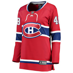 Lane Hutson Montreal Canadiens Fanatics Women's Home Breakaway Player Jersey - Red - NHL 203101800