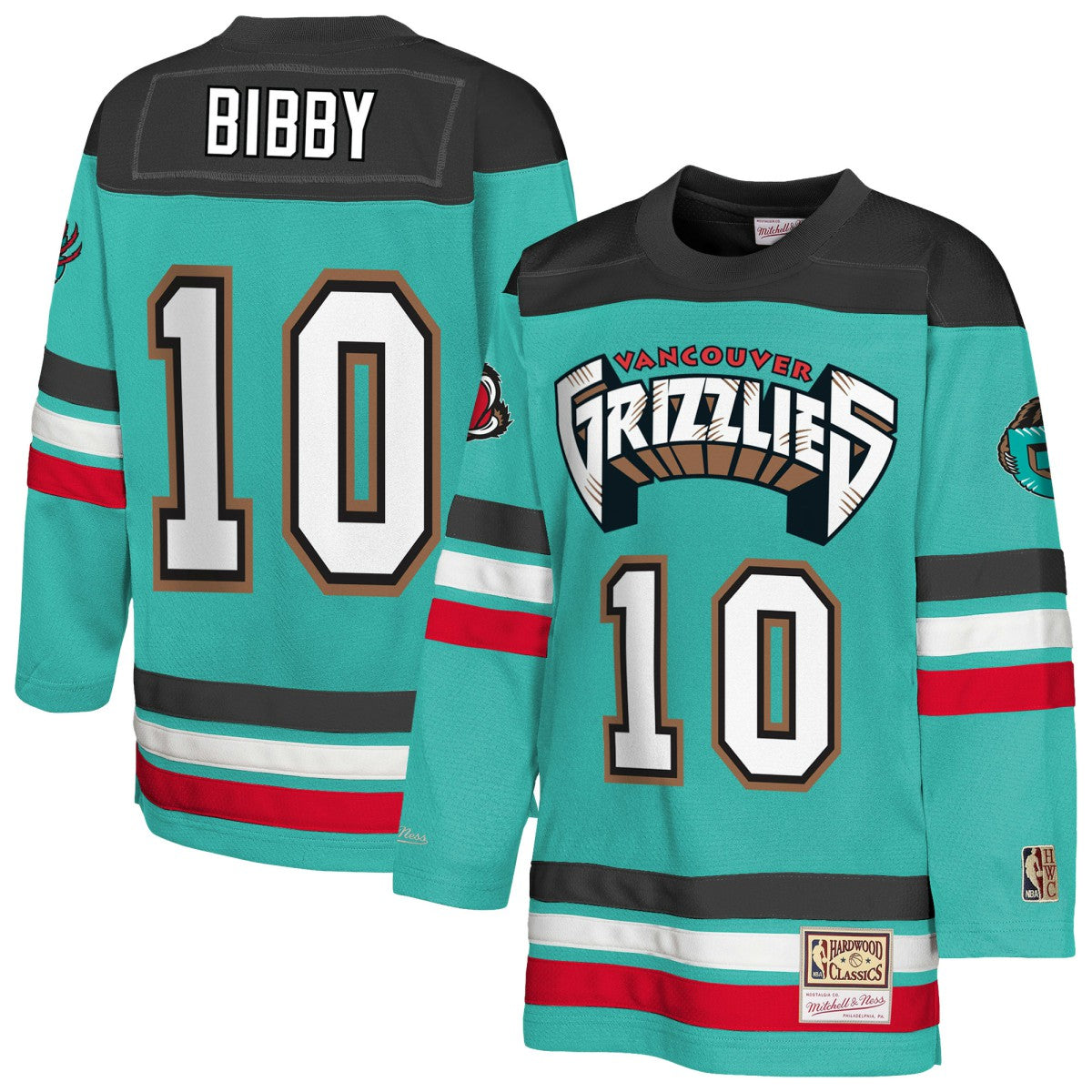 Mike Bibby Memphis Grizzlies Youth Maxxed Out 2.0 Fashion Hockey Jersey Turquoise | Mitchell & Ness