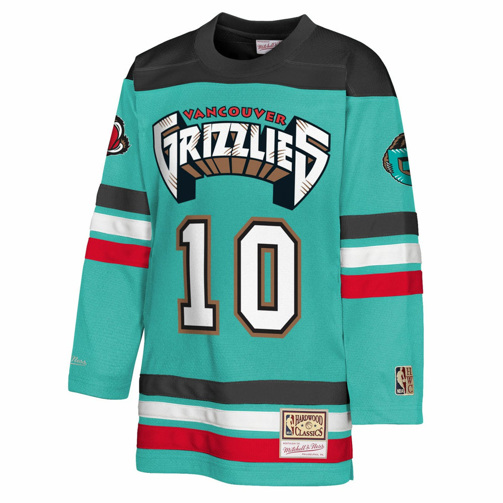 Mike Bibby Memphis Grizzlies Youth Maxxed Out 2.0 Fashion Hockey Jersey Turquoise | Mitchell & Ness
