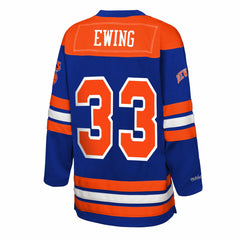 Patrick Ewing New York Knicks Youth Maxxed Out 2.0 Fashion Hockey Jersey Blue | Mitchell & Ness online