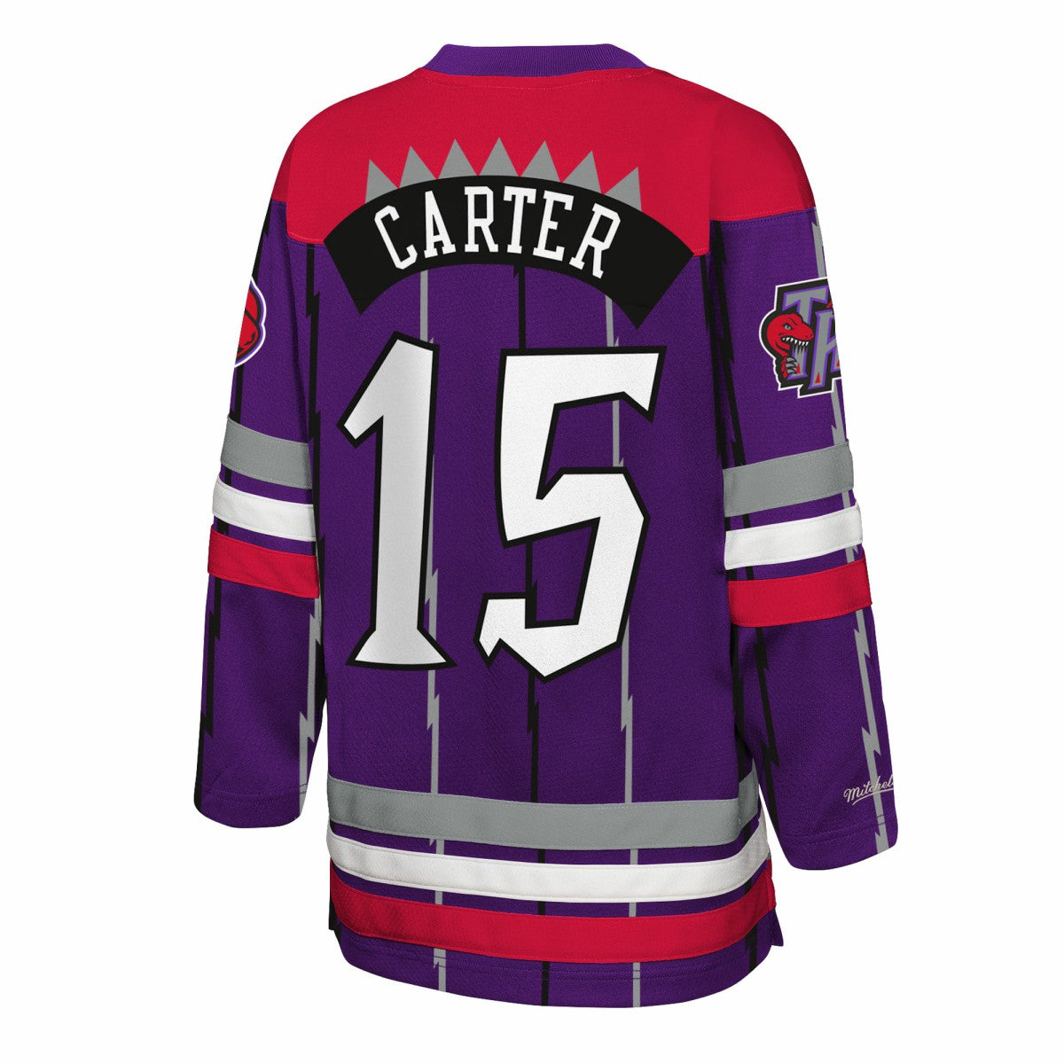 Vince Carter Toronto Raptors Youth Maxxed Out 2.0 Fashion Hockey Jersey Purple | Mitchell & Ness online