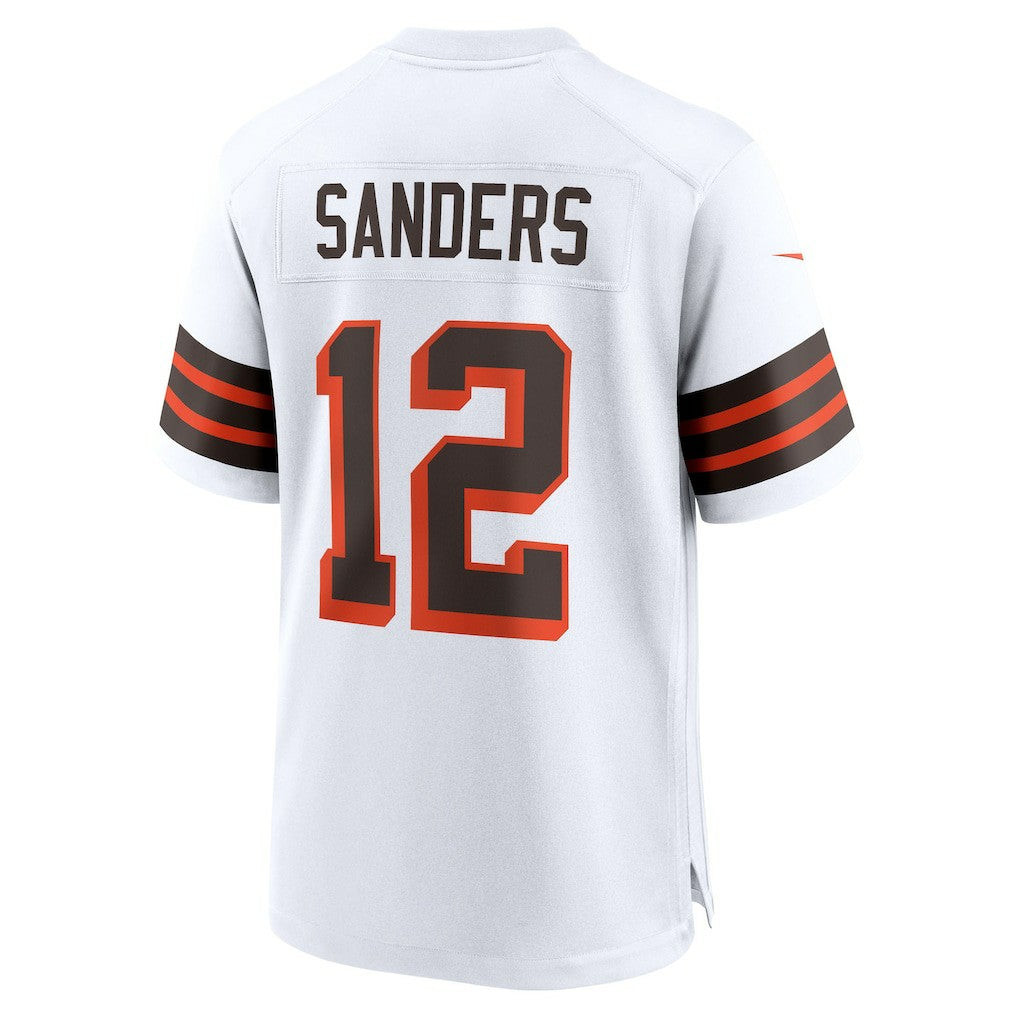 Nike Shedeur Sanders Cleveland Browns 2025 NFL Draft 2nd Alternate Game Jersey White