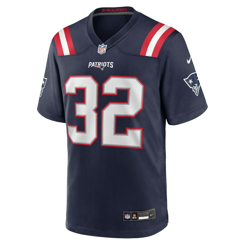 Nike TreVeyon Henderson New England Patriots 2025 NFL Draft Game Jersey Navy